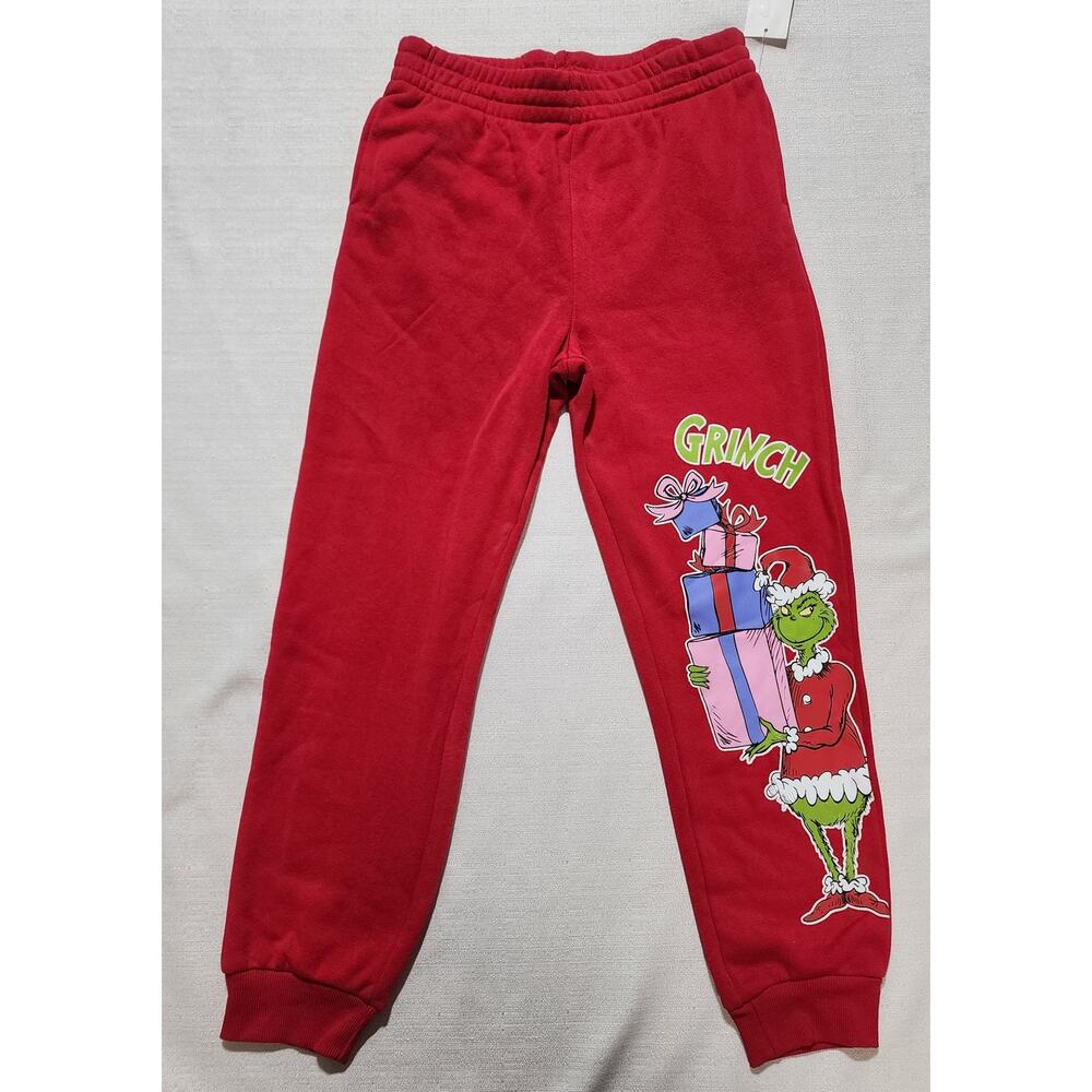 The grinch sweatpants kids large